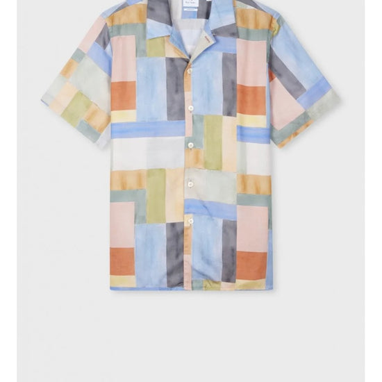 Young Ideas/Henmores - Multi Block Short Sleeve Shirt - 92 Multi - M