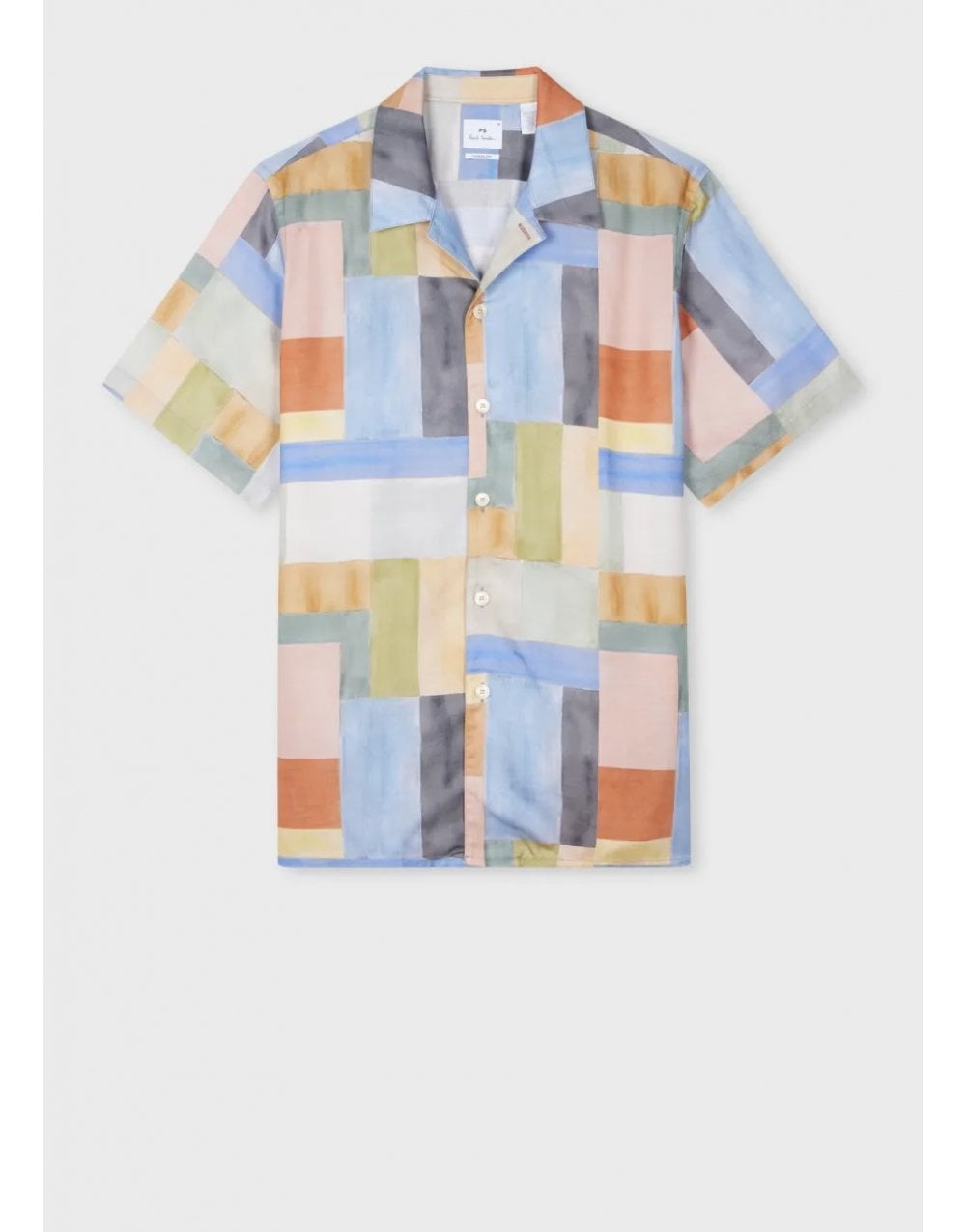 Young Ideas/Henmores - Multi Block Short Sleeve Shirt - 92 Multi - M