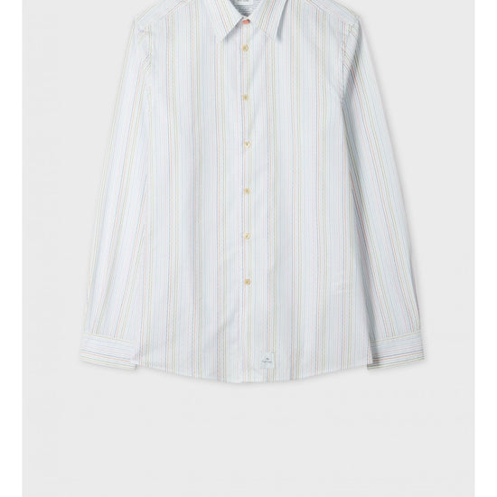 Young Ideas/Henmores - Multi Thin Stripe Regular Fit Shirt - 92 Light Blue - M