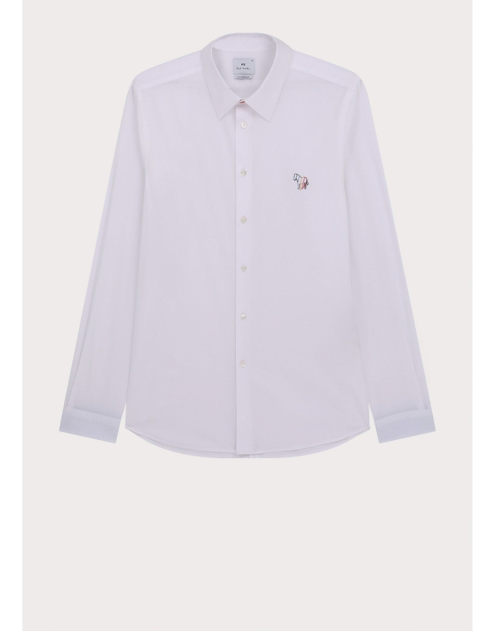 Young Ideas/Henmores - Outline Rainbow Zebra Classic Shirt - 01 White - M