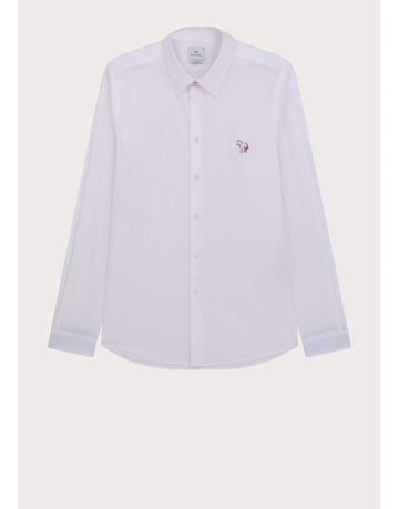 Young Ideas/Henmores - Outline Rainbow Zebra Classic Shirt - 01 White - M