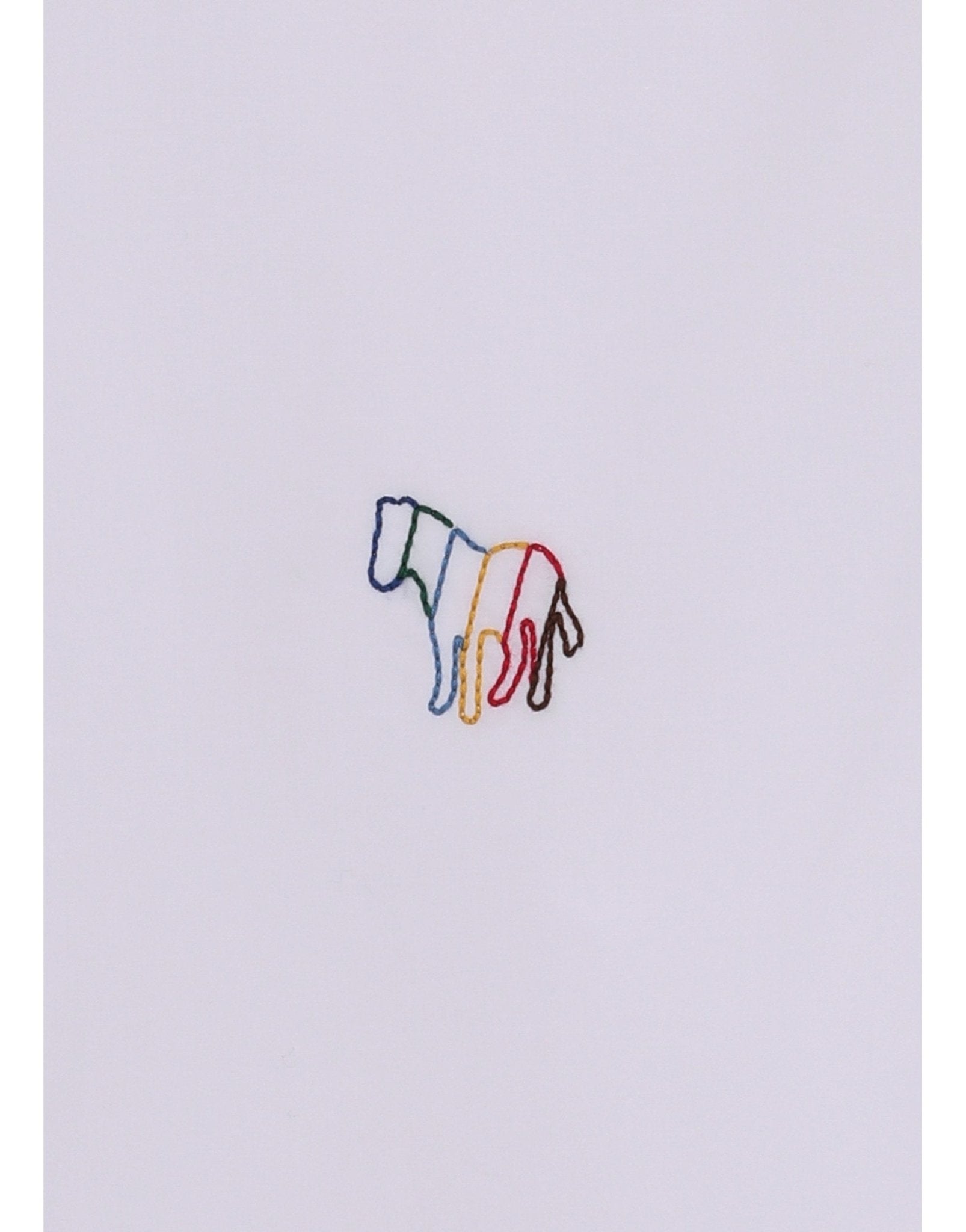 Young Ideas/Henmores - Outline Rainbow Zebra Classic Shirt - 01 White - M