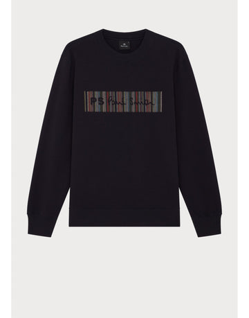 Young Ideas/Henmores - PS Barcode Graphic Sweatshirt - 49A Dark Blue - M