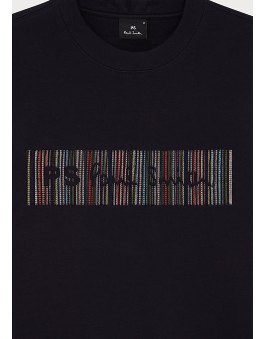 Young Ideas/Henmores - PS Barcode Graphic Sweatshirt - 49A Dark Blue - M