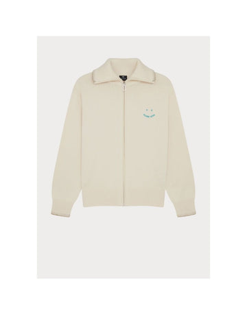 Young Ideas/Henmores - PS Happy Full Zip Sweatshirt - 02 Off White - XS