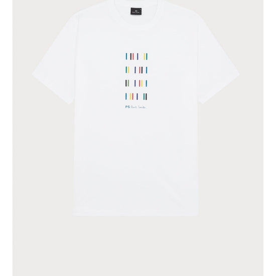 Young Ideas/Henmores - PS Tally Stripe Graphic T-Shirt - 01 White - M
