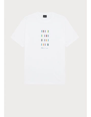 Young Ideas/Henmores - PS Tally Stripe Graphic T-Shirt - 01 White - M