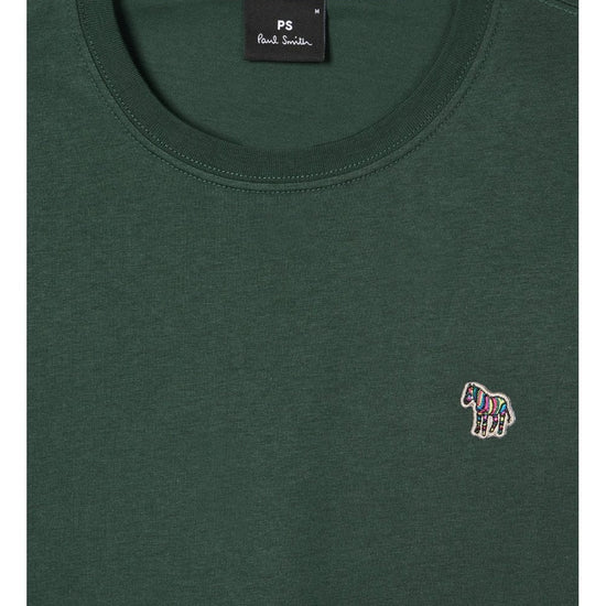 Young Ideas/Henmores - Regular Fit Long Sleeve Zebra Logo Tee - 37D Petrol Green - S