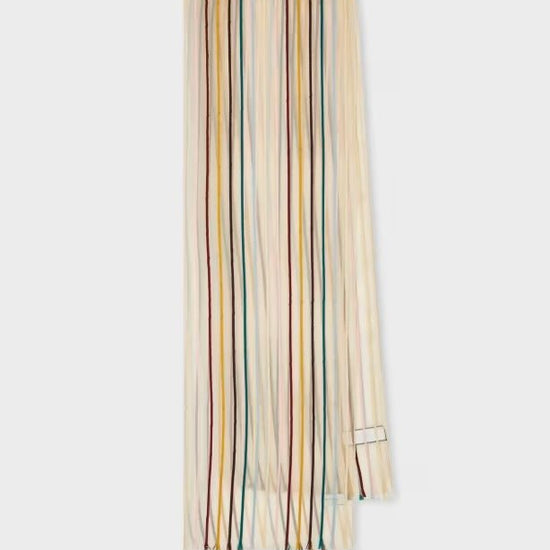 Young Ideas & Henmores - Sheer Rope Signature Scarf - 1 White - OS