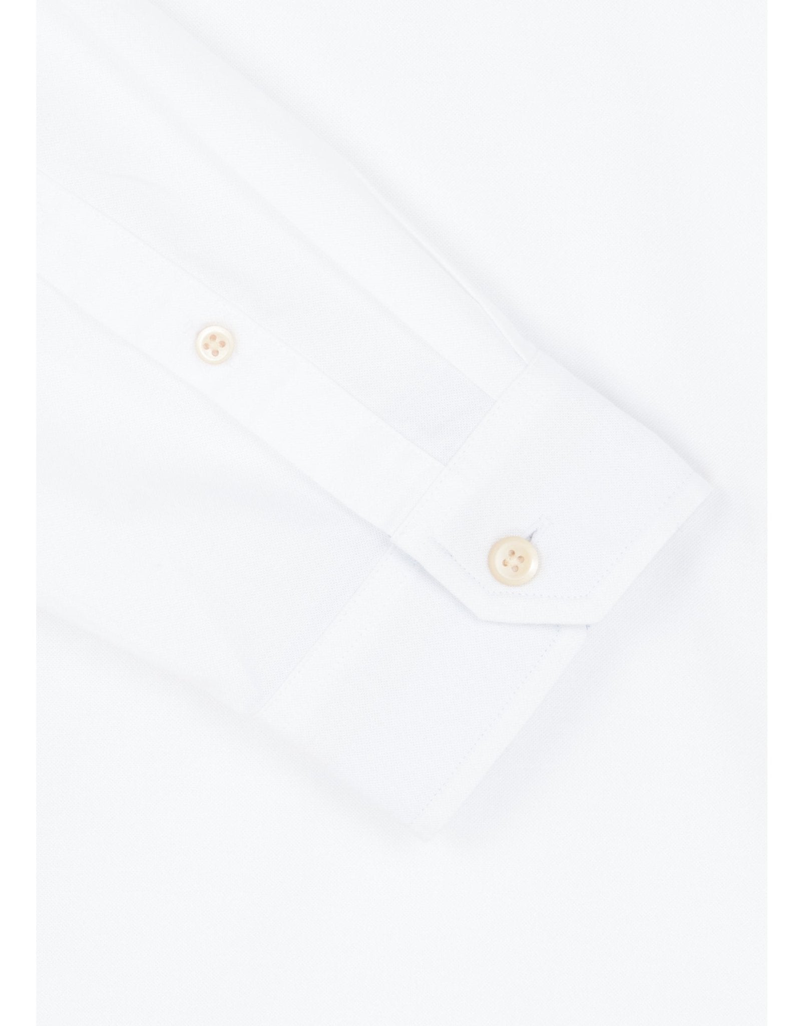 Young Ideas/Henmores - Stitch Cuff Detail Tailored Fit Shirt - 01 White - M