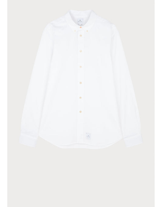 Young Ideas/Henmores - Stitch Cuff Detail Tailored Fit Shirt - 01 White - M