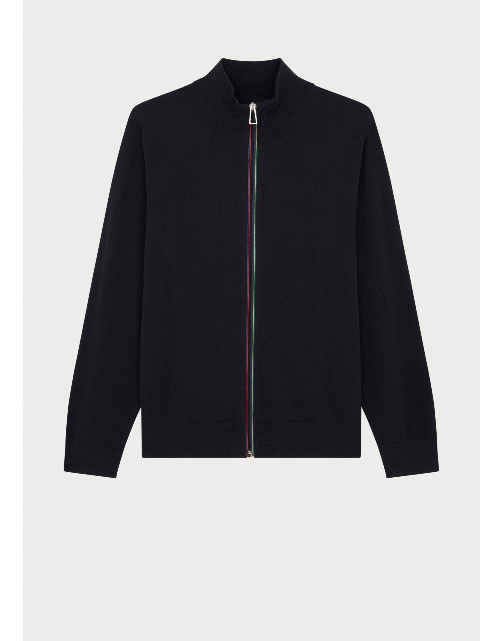 Young Ideas/Henmores - Stripe Full Zip Knitted Cardigan - 49 Navy Blue - M