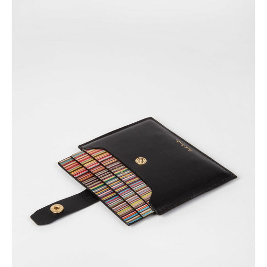 Young Ideas/Henmores - Stripe Pullout Wallet - Black - OS