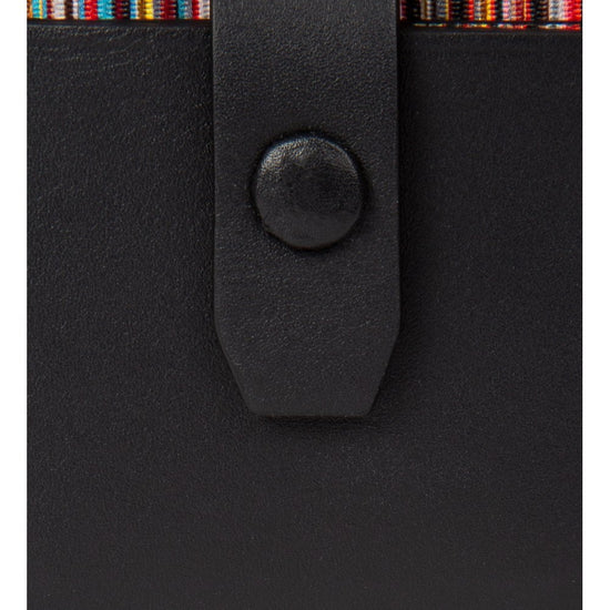 Young Ideas/Henmores - Stripe Pullout Wallet - Black - OS