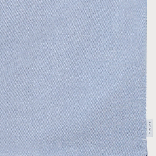 Young Ideas & Henmores - Stripe Stitch Detail Short Sleeve Shirt - 44 Light Blue - M
