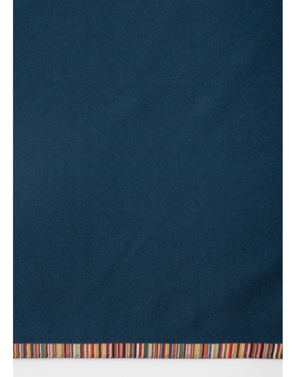 Young Ideas/Henmores - Striped Edge Silk Pocket Square - 47 Navy - OS