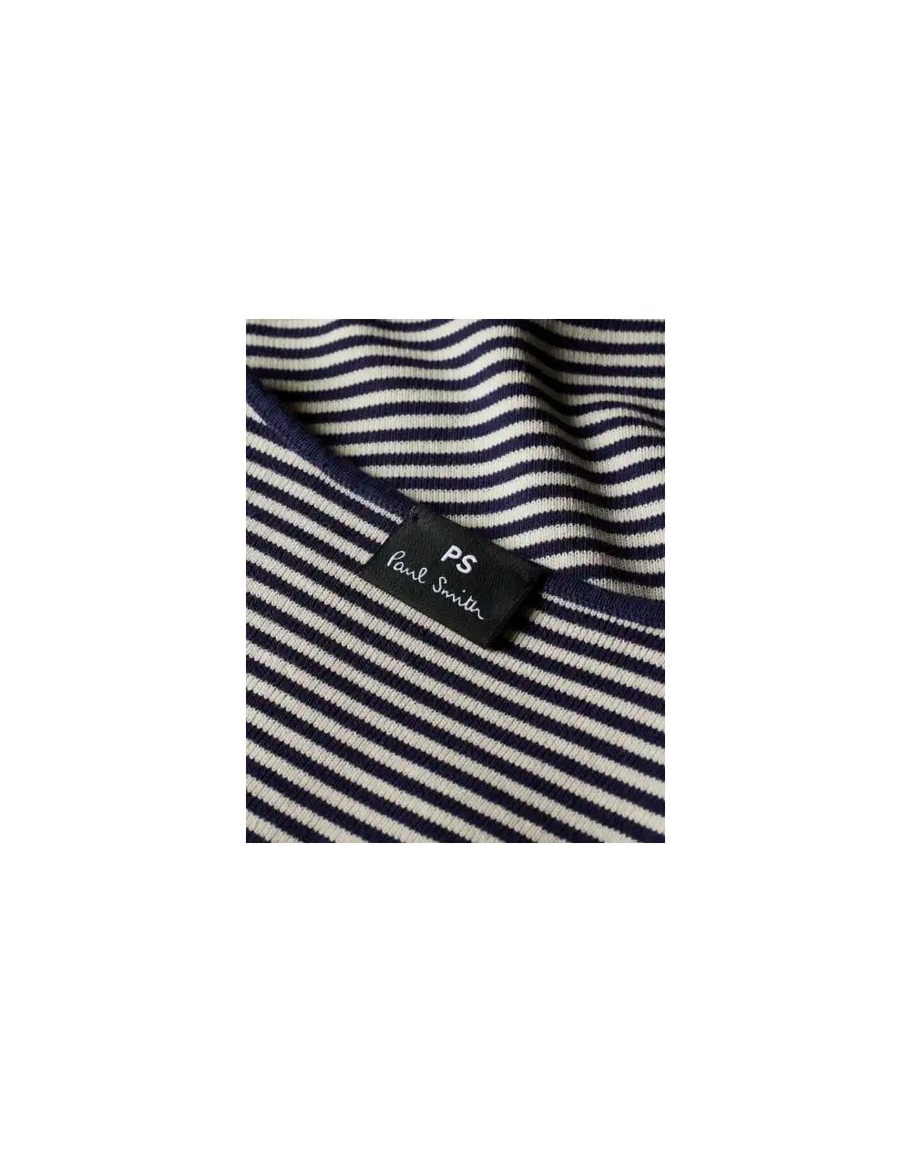 Young Ideas/Henmores - Striped Floral Drawing Detail Sleevless Top - 49 Very Dark Navy - XS