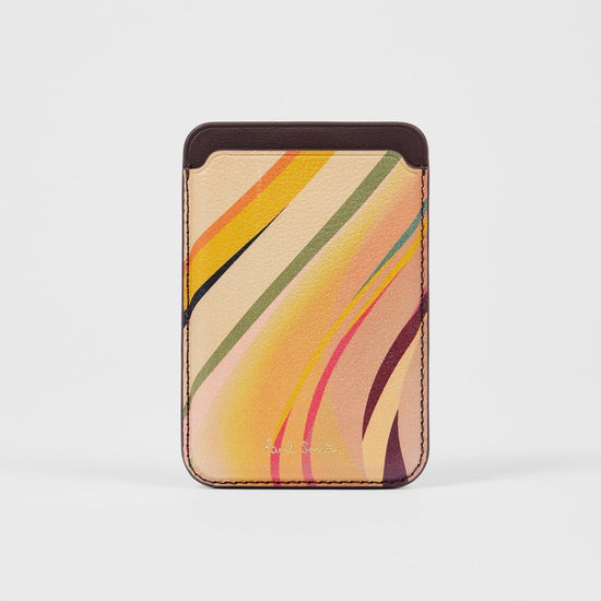 Young Ideas/Henmores - Swirl Leather Magnetic Card Holder - 90 Multicolour - OS