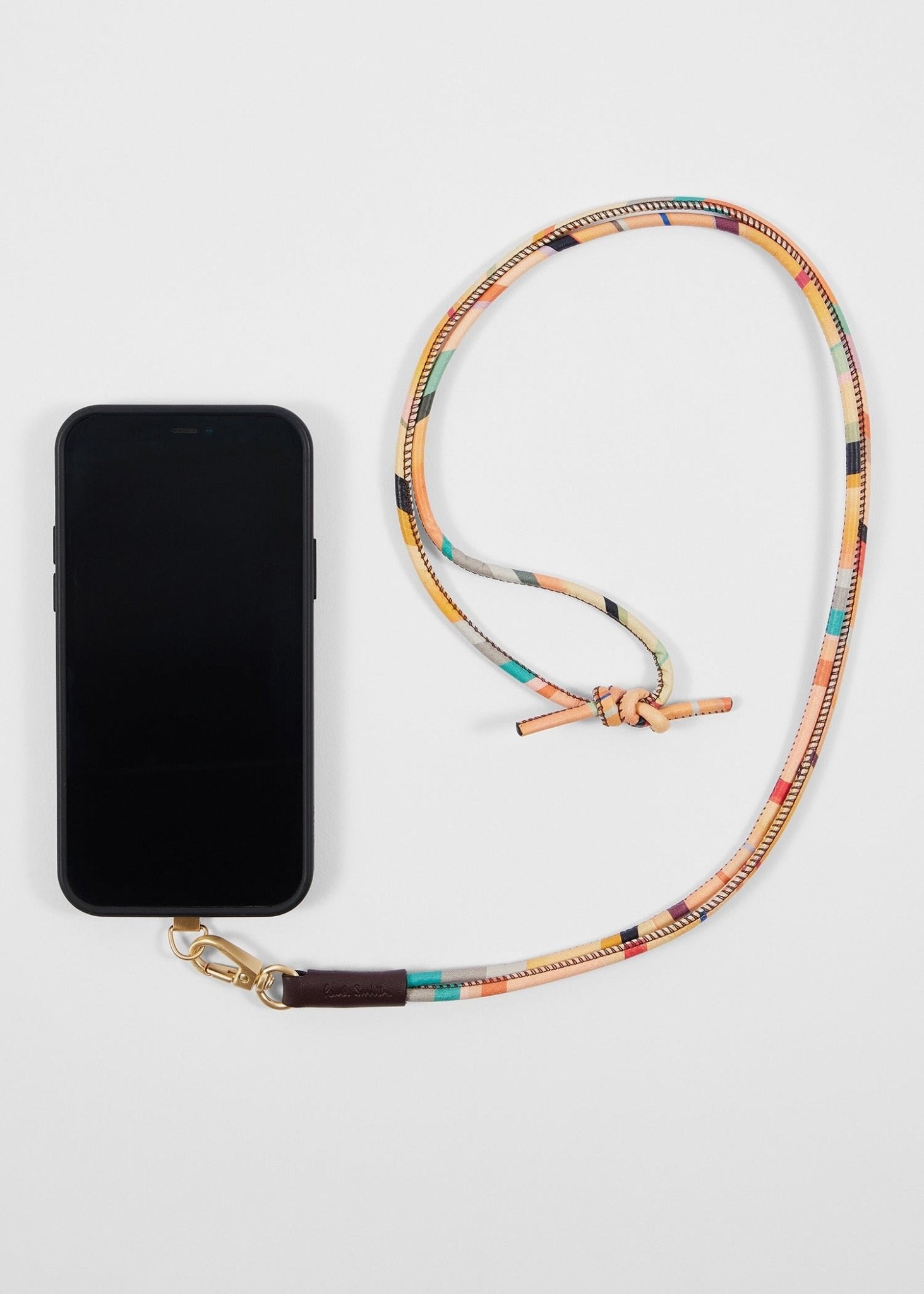 Young Ideas/Henmores - Swirl Leather Phone Strap - 90 Multicolour - OS