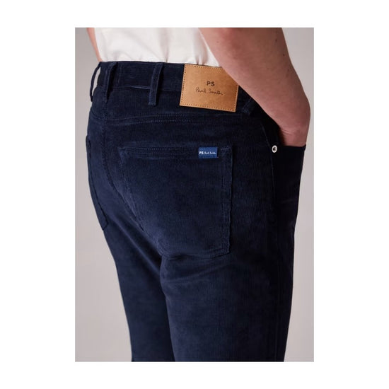 Young Ideas/Henmores - Tapered Fit Corduroy Trouser - 49 Dark Navy - 32/32