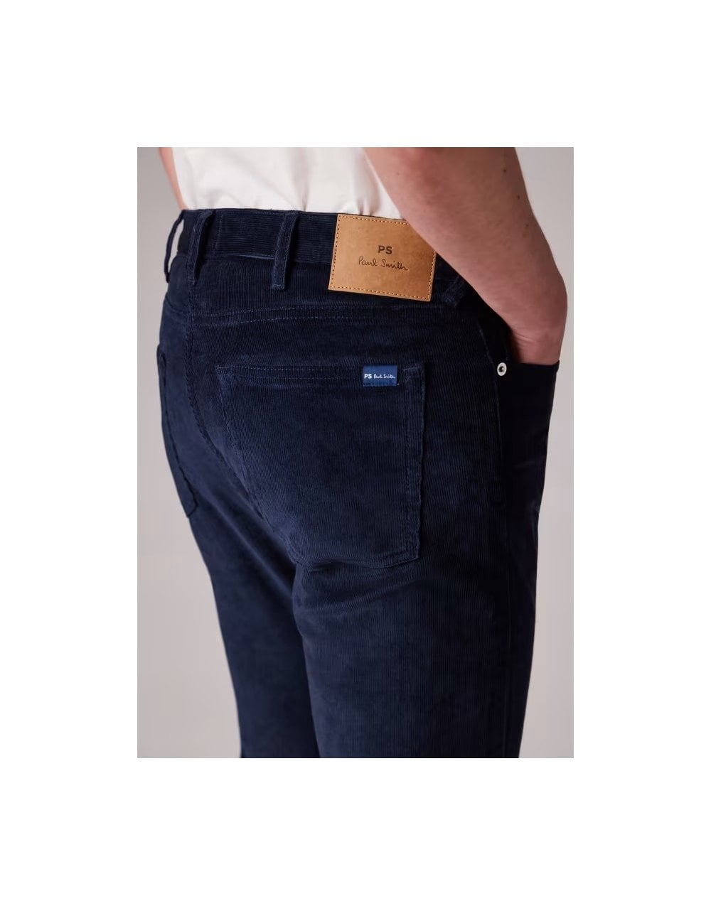 Young Ideas/Henmores - Tapered Fit Corduroy Trouser - 49 Dark Navy - 32/32