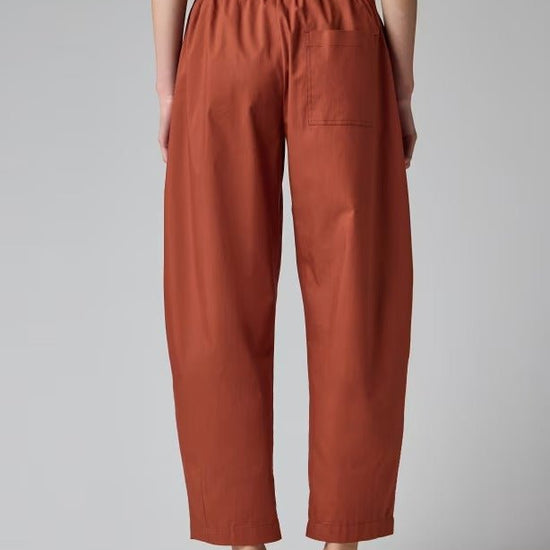Young Ideas & Henmores - Tie Waist Tapered Trousers - 24 Burnt Red - 8