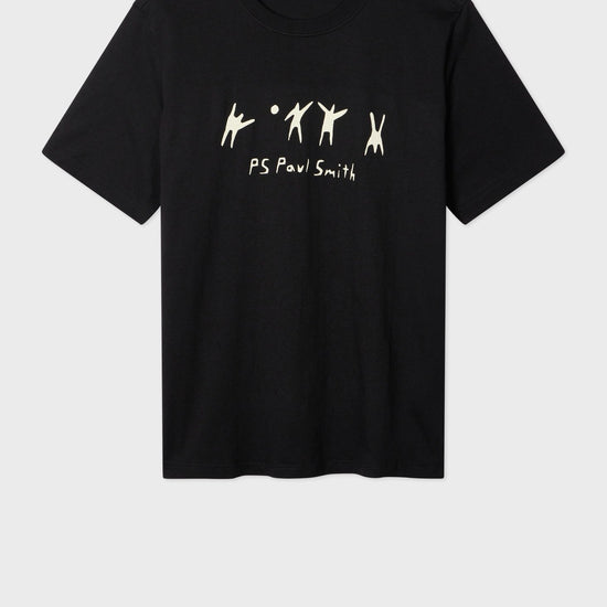 Young Ideas/Henmores - Volleyball Graphic T-Shirt - 79 Black - S