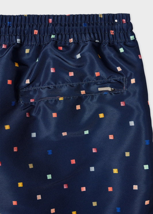Young Ideas/Henmores - Watercolour Swim Shorts - 48 Navy Blue - M