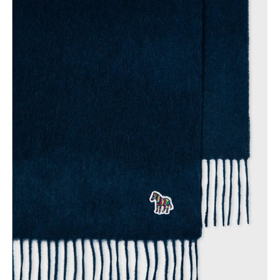 Young Ideas/Henmores - Zebra Block Colour Scarf - 47 Navy - OS