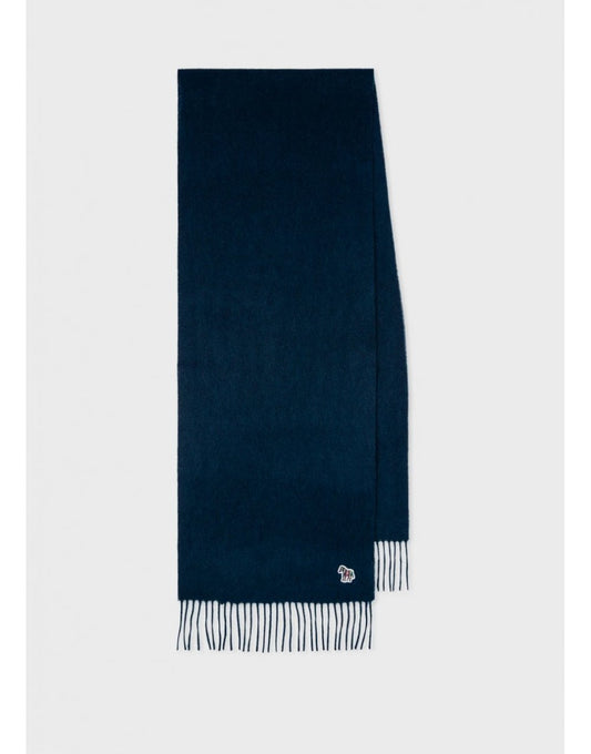 Young Ideas/Henmores - Zebra Block Colour Scarf - 47 Navy - OS