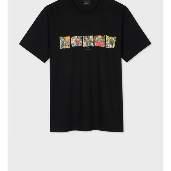 Young Ideas/Henmores - Zebra Comic Strip Graphic T-Shirt - 49 Navy - M