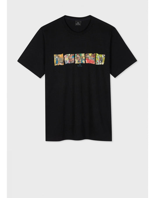 Young Ideas/Henmores - Zebra Comic Strip Graphic T-Shirt - 49 Navy - M