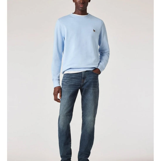 Young Ideas/Henmores - Zebra Regular Fit Sweatshirt - 41E Light Blue - M