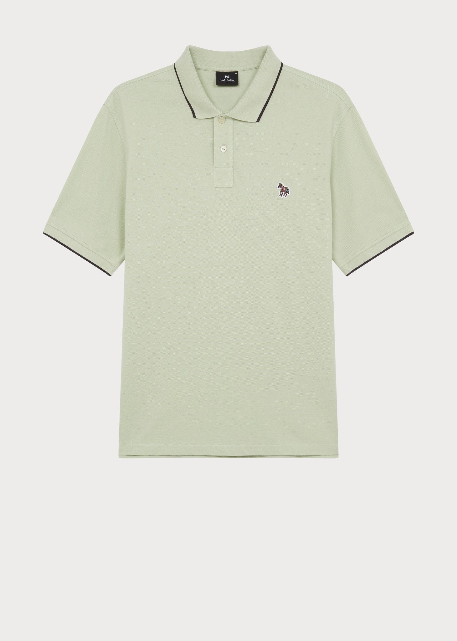 Young Ideas/Henmores - Zebra Tipped SS Polo Shirt - 30B Mint Green - M