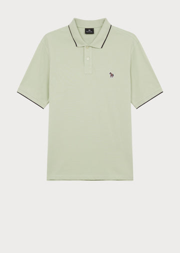 Young Ideas/Henmores - Zebra Tipped SS Polo Shirt - 30B Mint Green - M