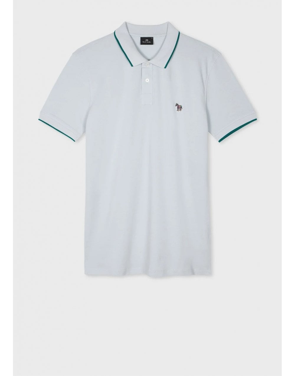 Young Ideas/Henmores - Zebra Tipped SS Polo Shirt - 40A Light Blue - M