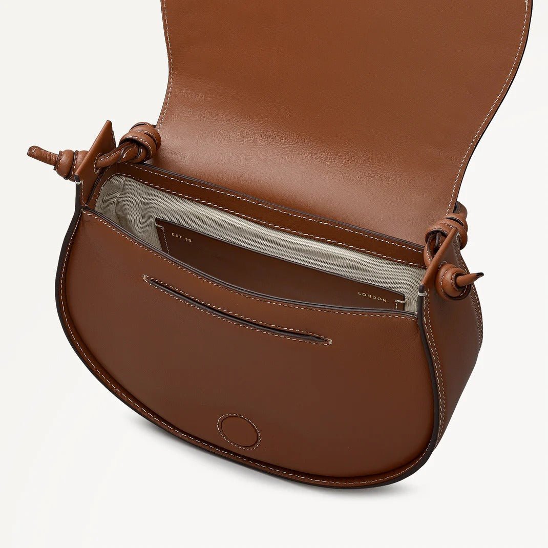 Young Ideas & Henmores - Camden Medium Flapover Shoulder Bag - Cognac - OS