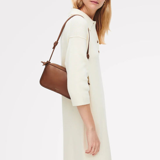 Young Ideas & Henmores - Camden Small Flapover Shoulder Bag - Cognac - OS