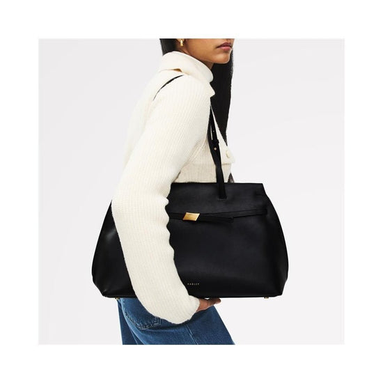 Young Ideas/Henmores - Christina Medium Ziptop Shoulder Bag - Dark Cherry - OS