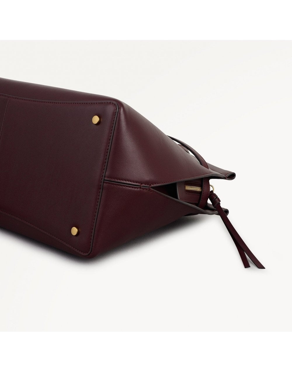 Young Ideas/Henmores - Christina Medium Ziptop Shoulder Bag - Dark Cherry - OS