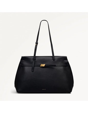 Young Ideas/Henmores - Christina Medium Ziptop Shoulder Bag - Black - OS