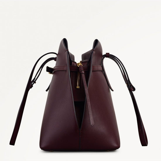 Young Ideas/Henmores - Christina Medium Ziptop Shoulder Bag - Dark Cherry - OS