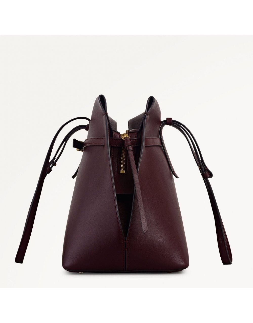 Young Ideas/Henmores - Christina Medium Ziptop Shoulder Bag - Dark Cherry - OS