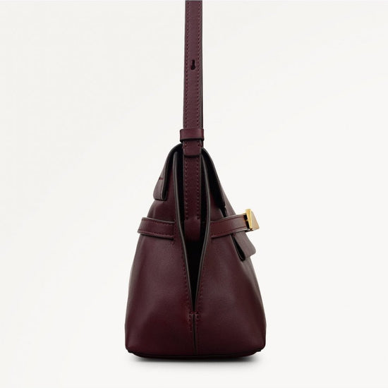 Young Ideas/Henmores - Christina Small Flapover Crossbody Bag - Dark Cherry - OS