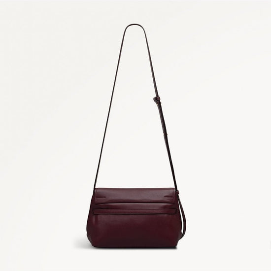 Young Ideas/Henmores - Christina Small Flapover Crossbody Bag - Dark Cherry - OS