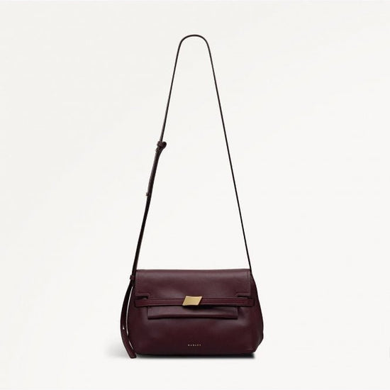 Young Ideas/Henmores - Christina Small Flapover Crossbody Bag - Dark Cherry - OS