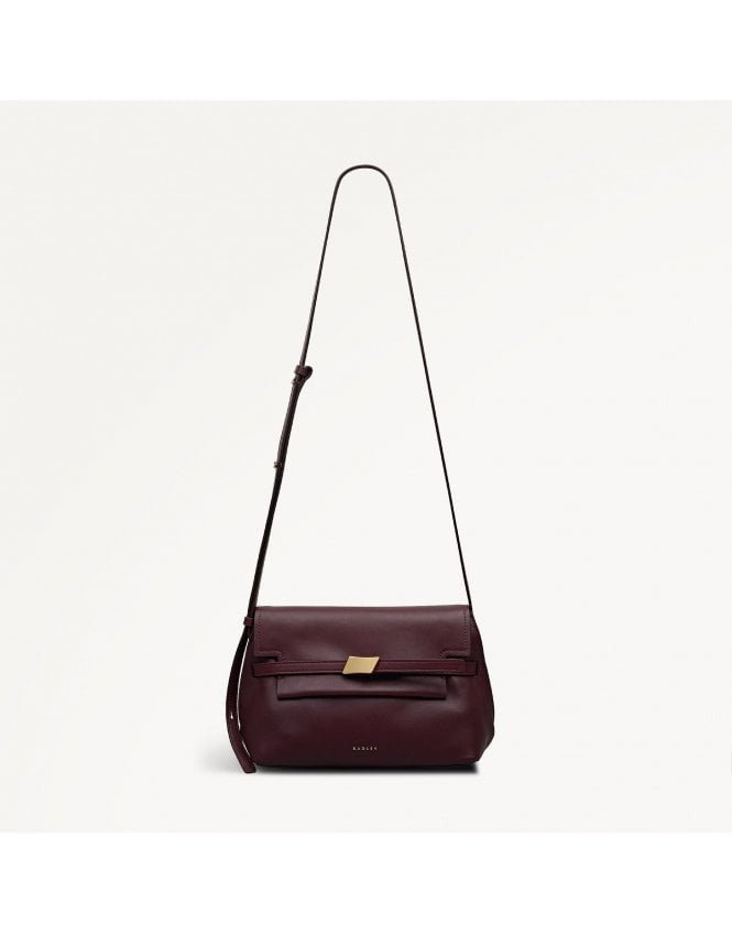 Young Ideas/Henmores - Christina Small Flapover Crossbody Bag - Dark Cherry - OS
