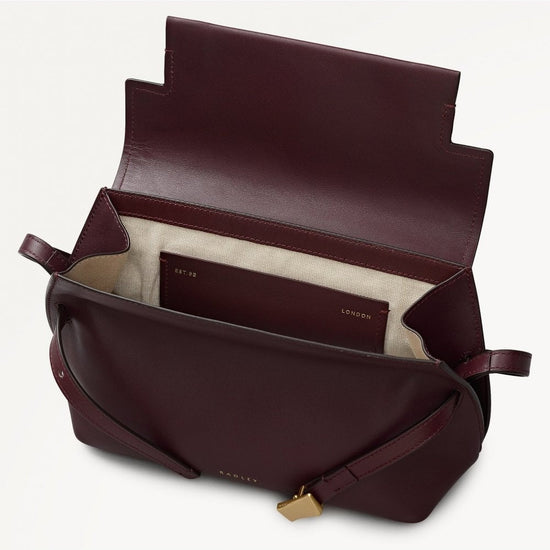 Young Ideas/Henmores - Christina Small Flapover Crossbody Bag - Dark Cherry - OS