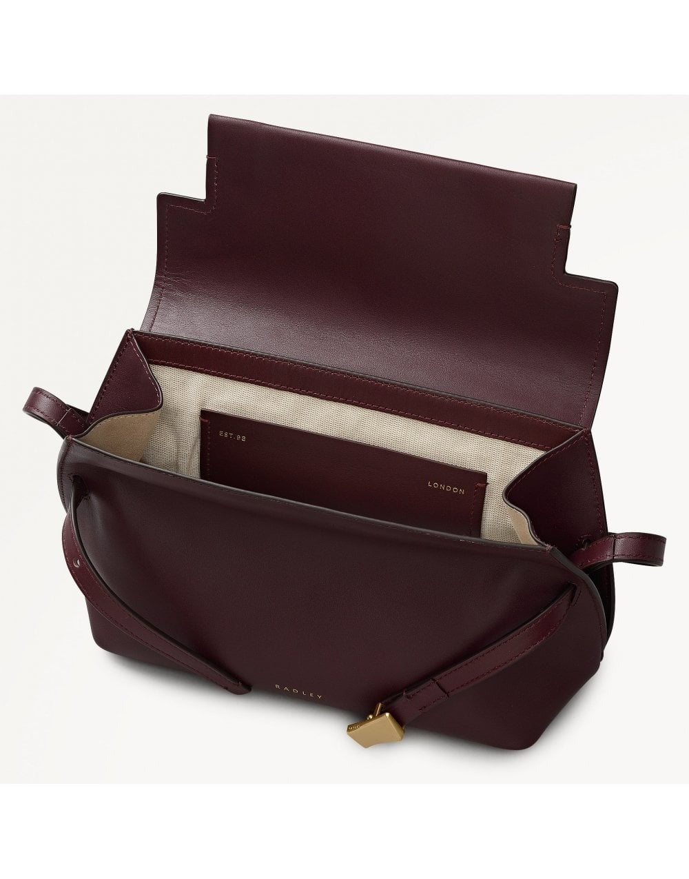 Young Ideas/Henmores - Christina Small Flapover Crossbody Bag - Dark Cherry - OS
