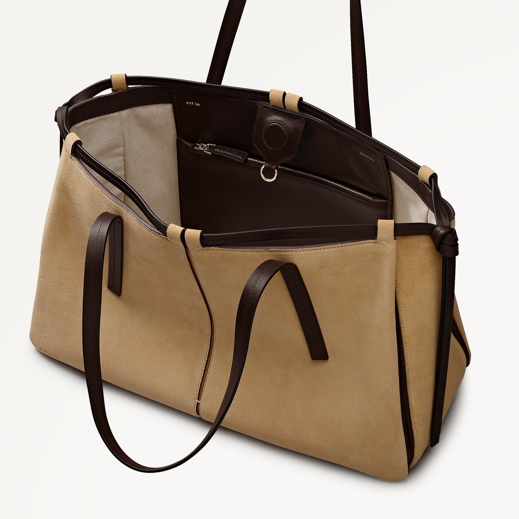 Young Ideas/Henmores - Connaught Large Open Top Shoulder Bag - Sahara - OS